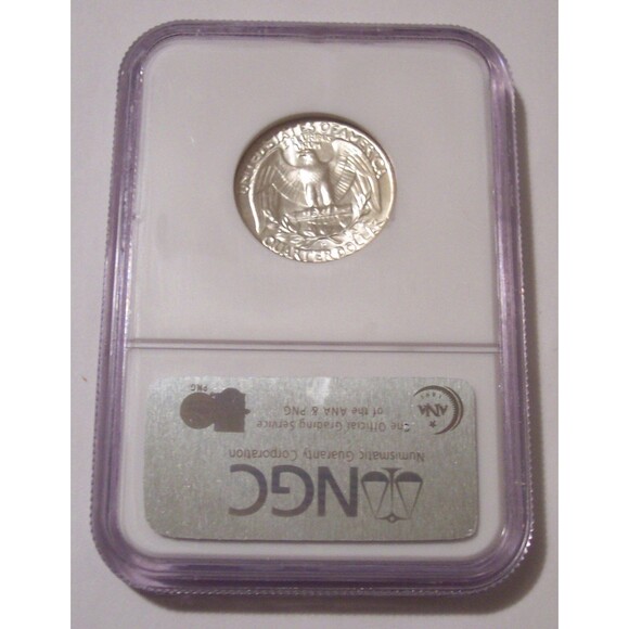 1963 D Washington Quarter MS64 NGC - Picture 2 of 2